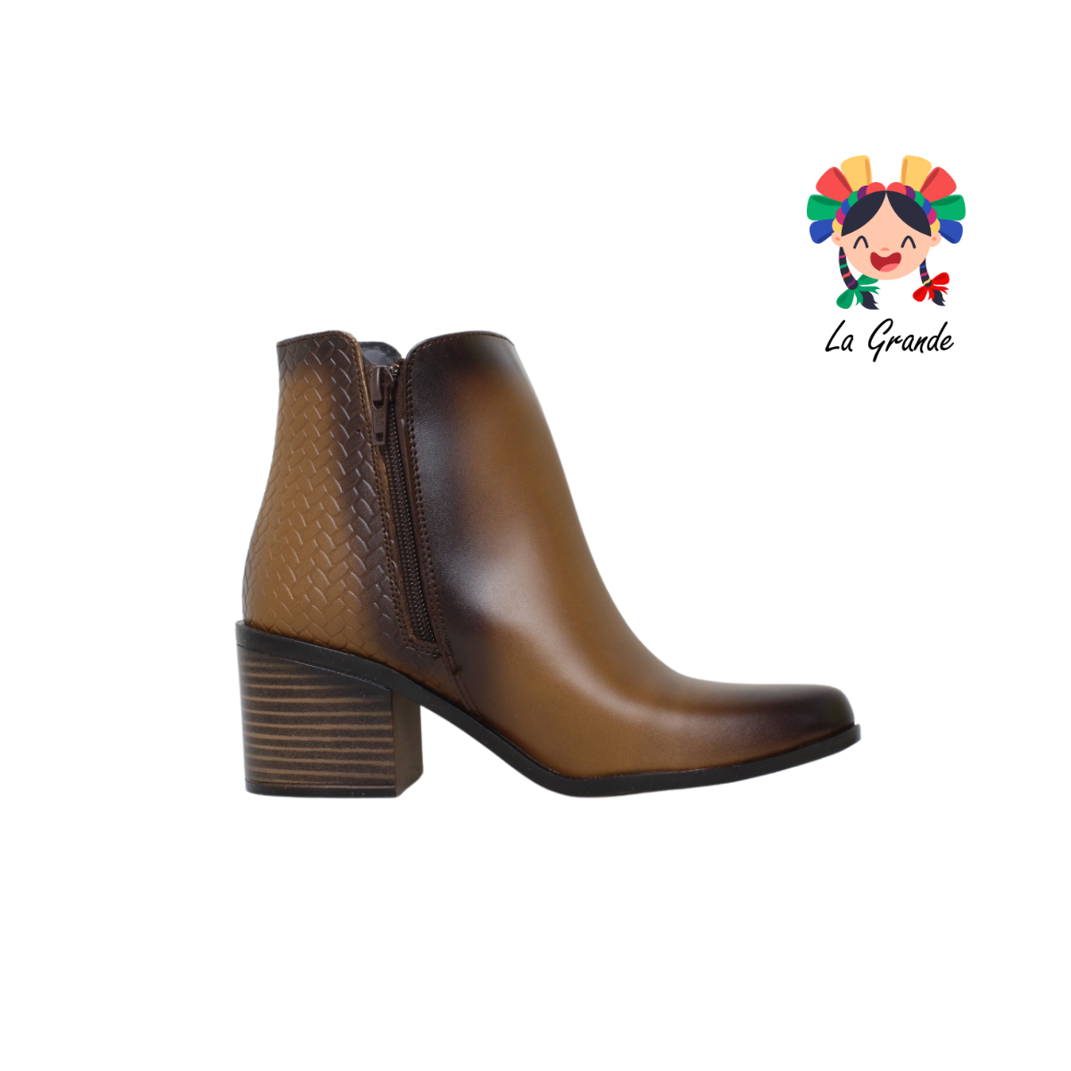 113 LEOPATRIA Miel Bota Casual para Dama