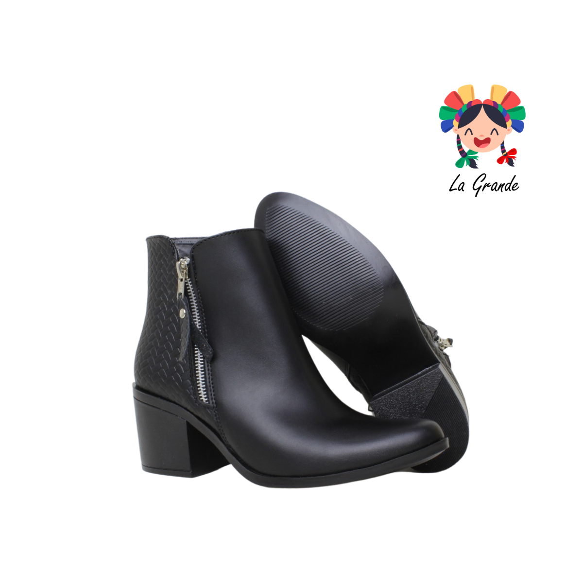 113 LEOPATRIA Negro Bota Casual para Dama