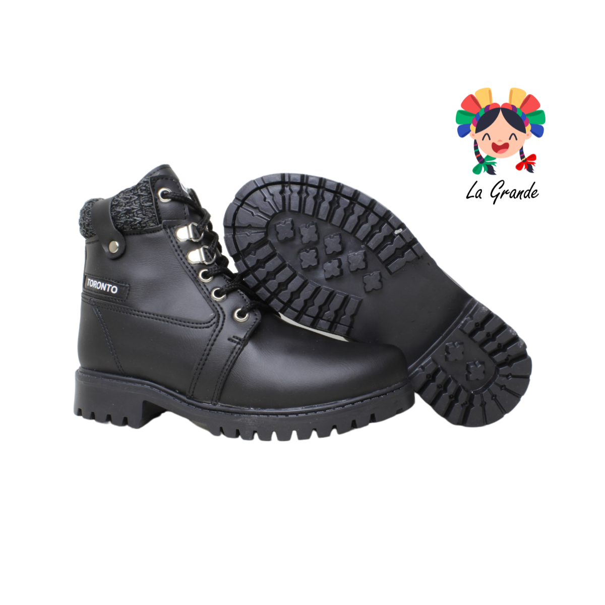1150 TORONTO Negro Fresno Bota Casual para Dama