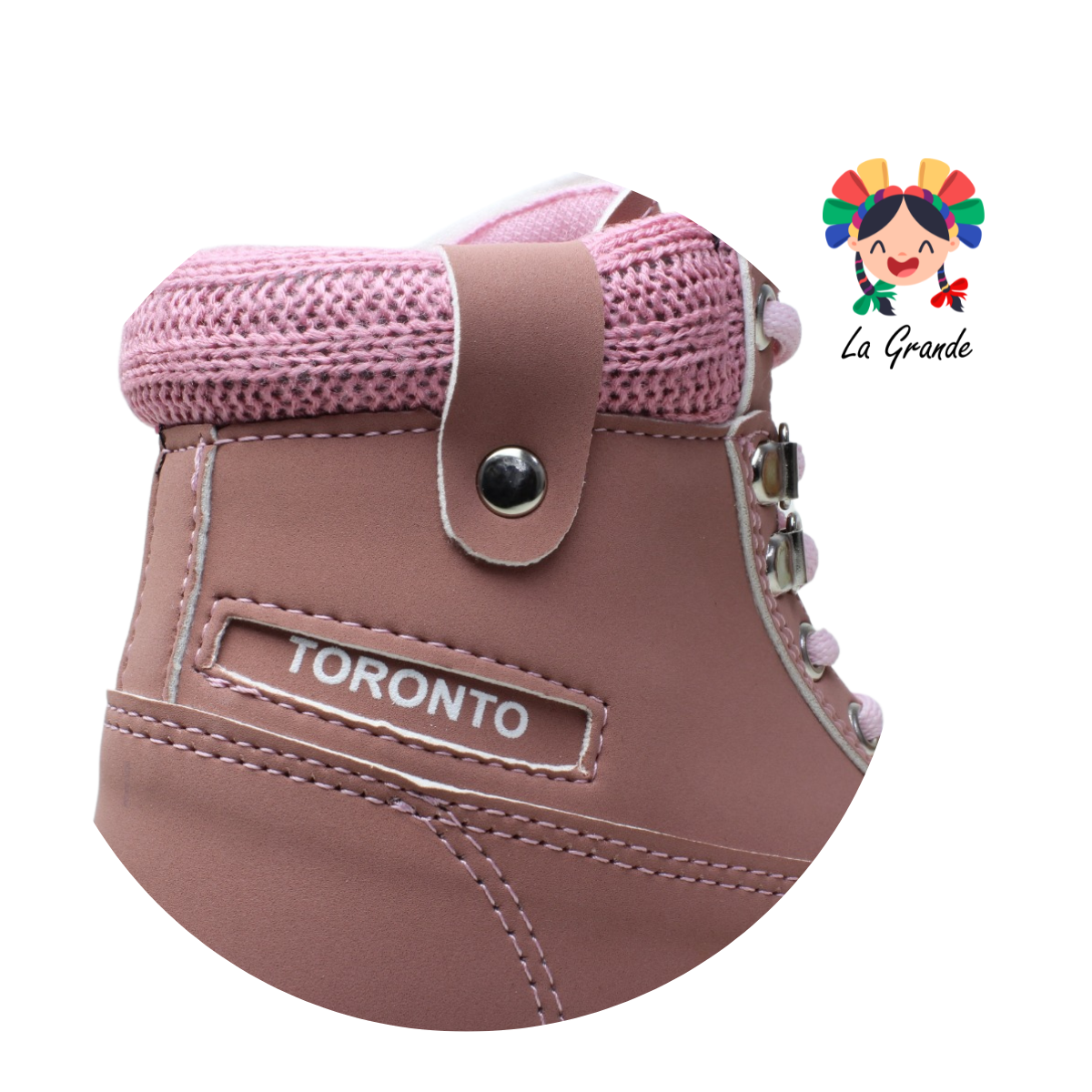 1150 TORONTO Rosa Nobuck Bota Casual Montaña para Dama