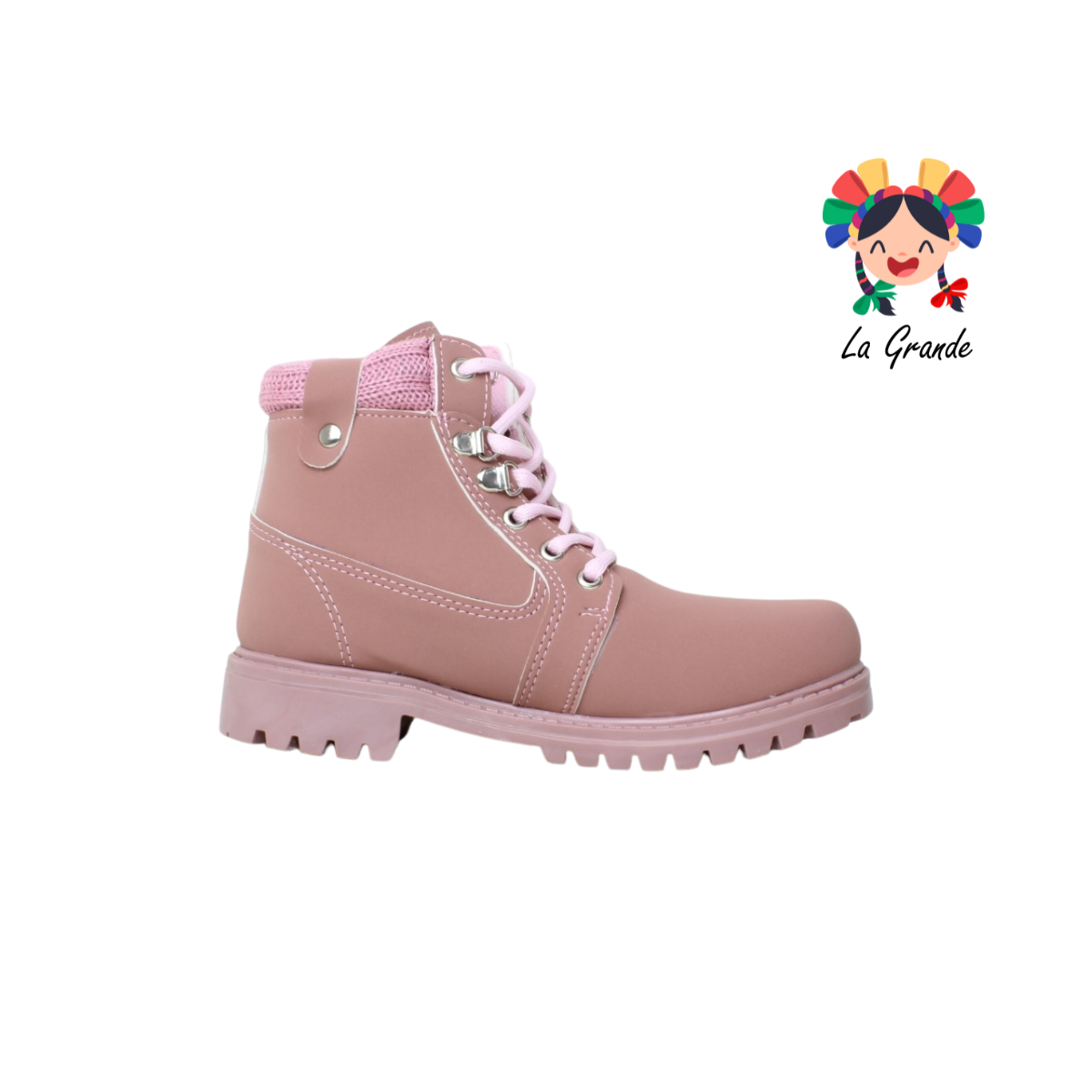 1150 TORONTO Rosa Nobuck Bota Casual Montaña para Dama