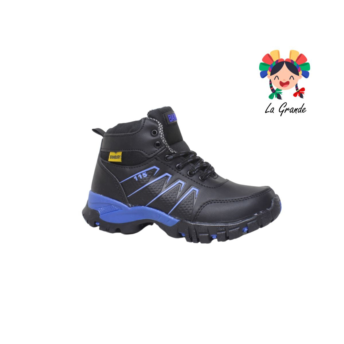 115 BAMBURY Negro Rey Sint Bota de Montaña para Dama y Joven