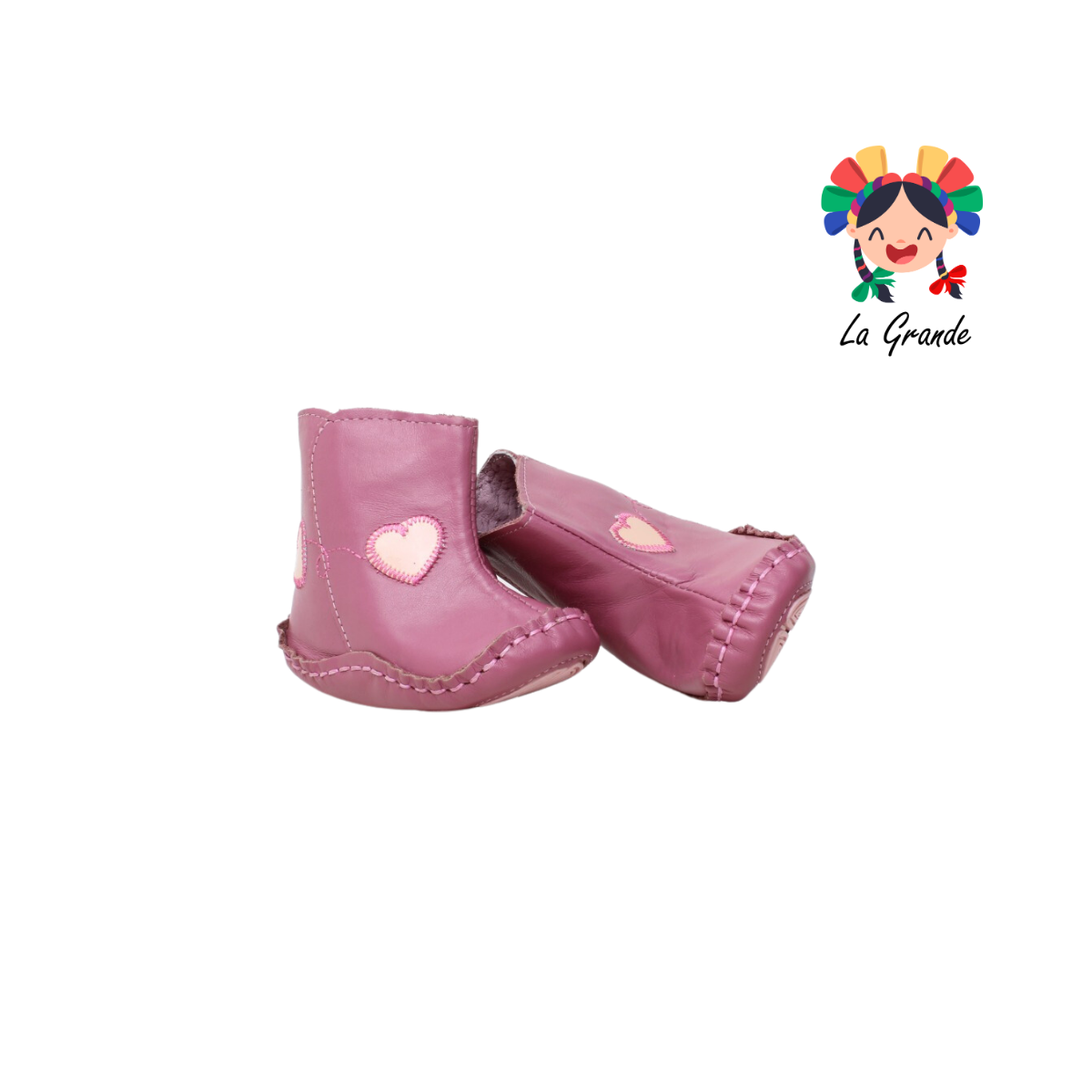 116 ABC Rosa Bota Casual para Bebé