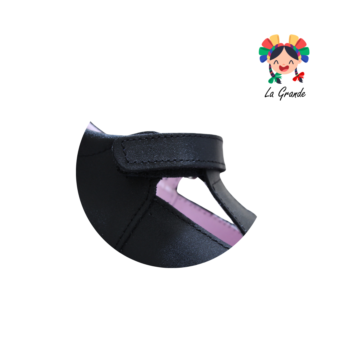 331 KITTY WIZZYZ Negro Piel Zapato Casual para Niña
