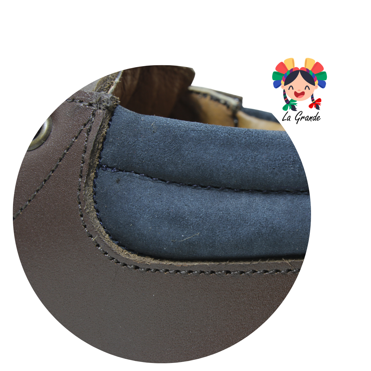1210 DOGI Café Piel Zapato Casual para Niño