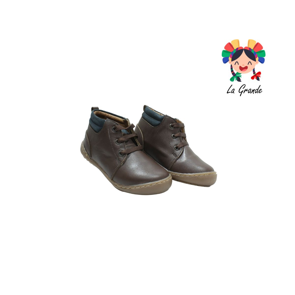 1210 DOGI Café Piel Zapato Casual para Niño