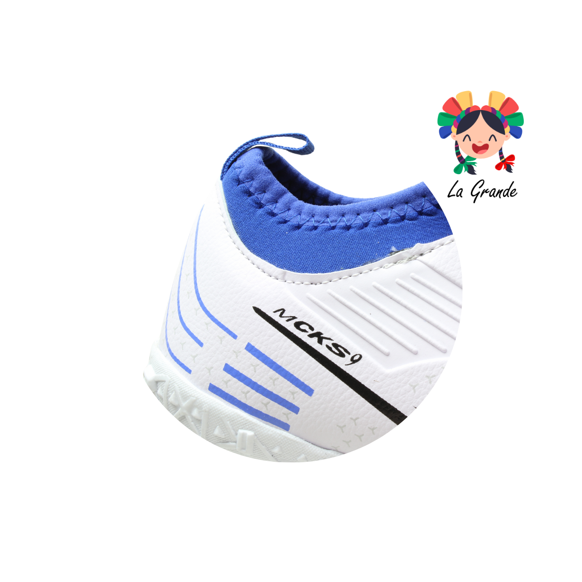 1219 MAYCKERS Blanco Rey Sintético Tenis para Fútbol Rápido para Joven