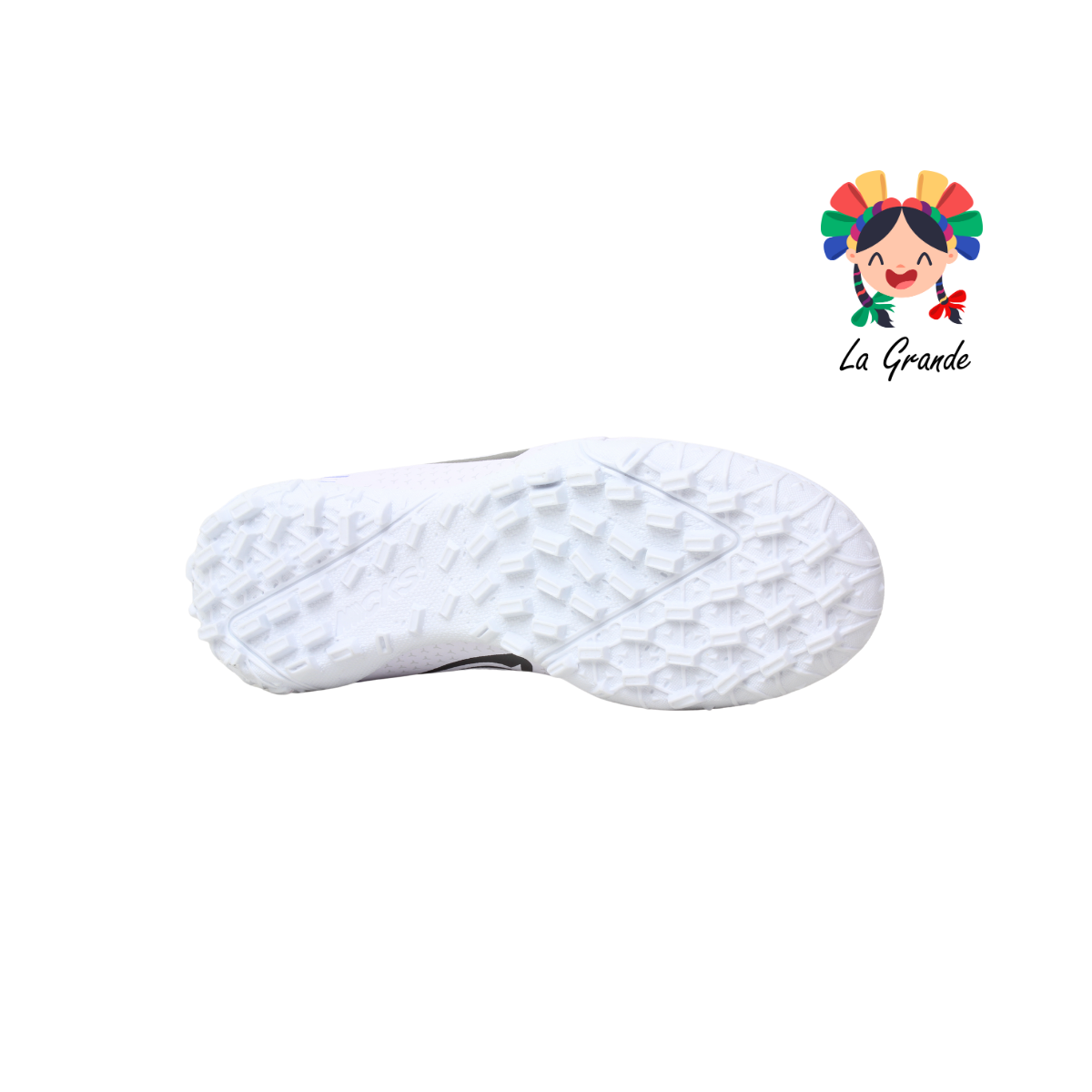 1219 MAYCKERS Blanco Rey Sintético Tenis para Fútbol Rápido para Joven