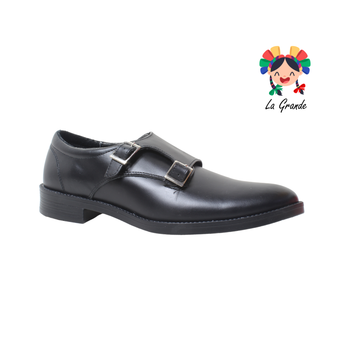 124 DANIEL CARRERA Negro Oscaria Piel Zapato de Vestir para Caballero