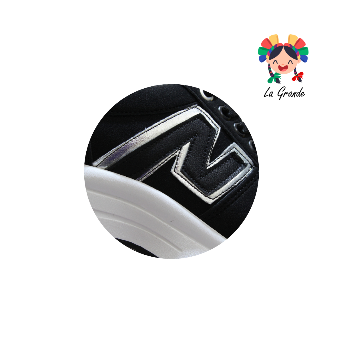 909 WILDCAT Negro Tenis Casual para Dama