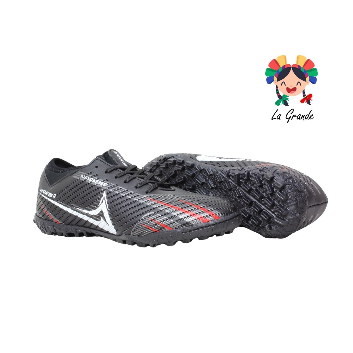 1252 MAYCKERS Ngo Oxf Rojo Sint Tenis de Fútbol Rápido para Niño y Caballero