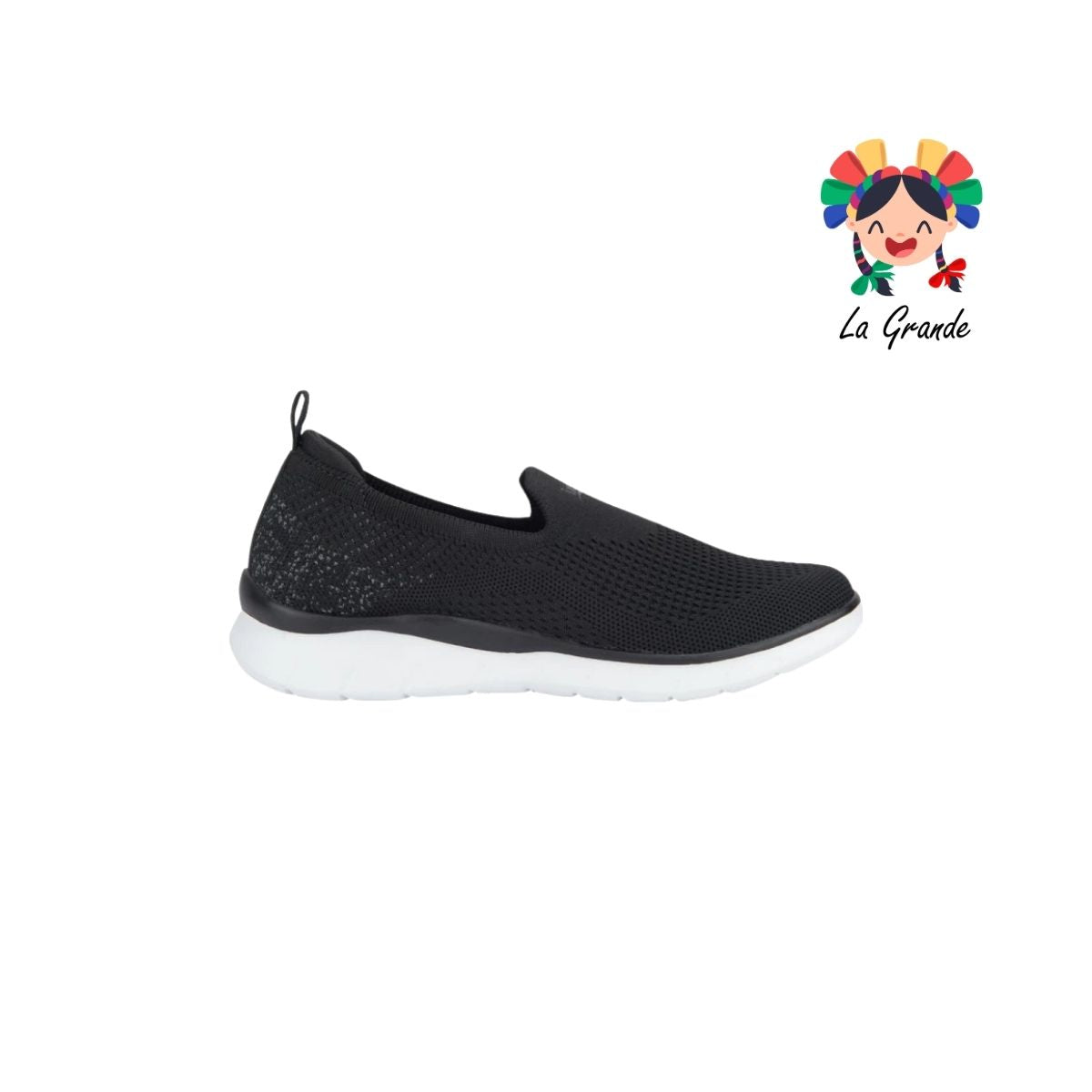 125607 FLEXI Negro Tenis Deportivo para Dama