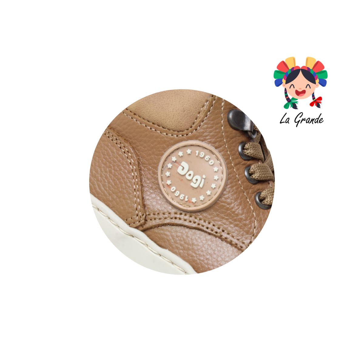 126 DOGI Tabaco Piel Zapato Casual para Niño