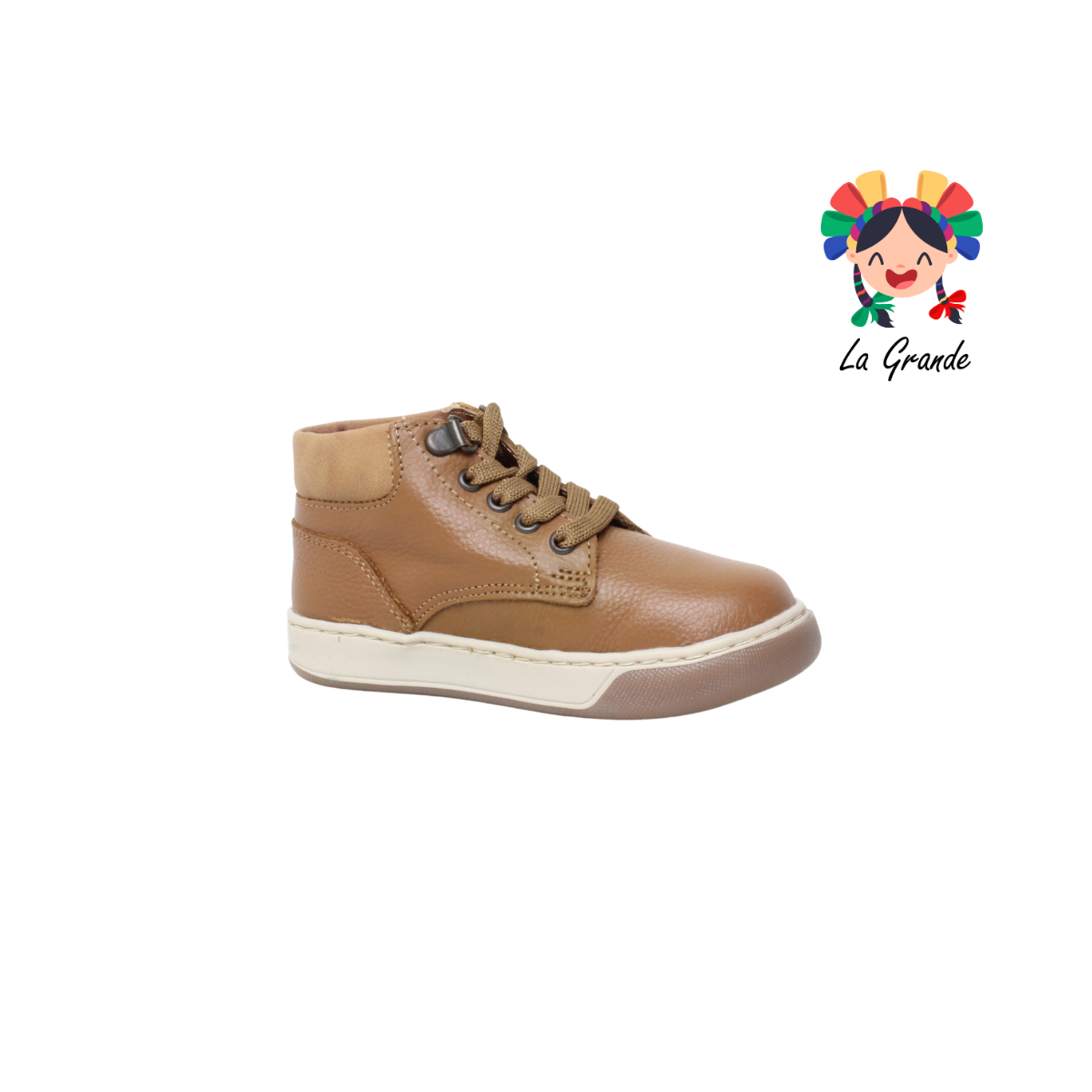 126 DOGI Tabaco Piel Zapato Casual para Niño