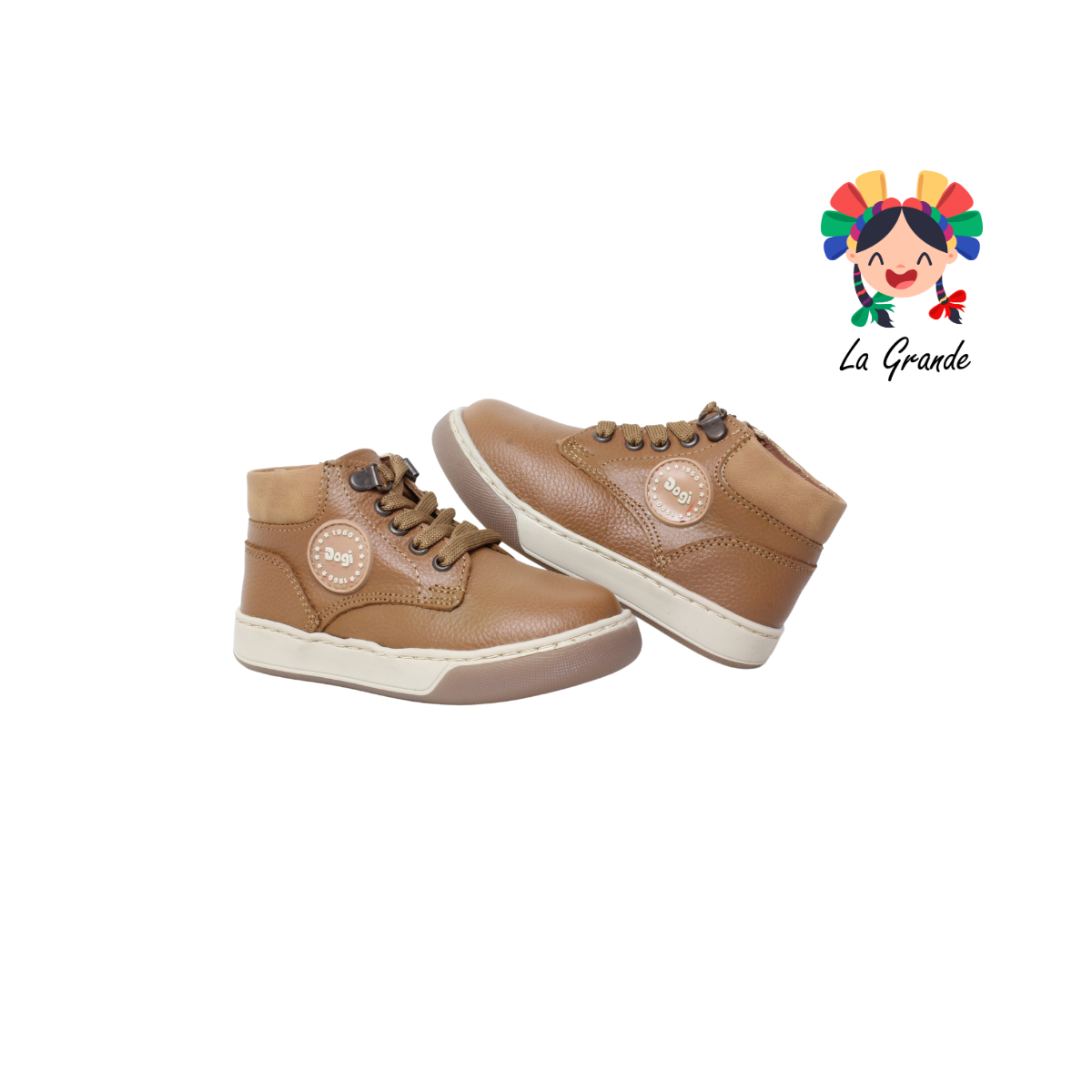 126 DOGI Tabaco Piel Zapato Casual para Niño