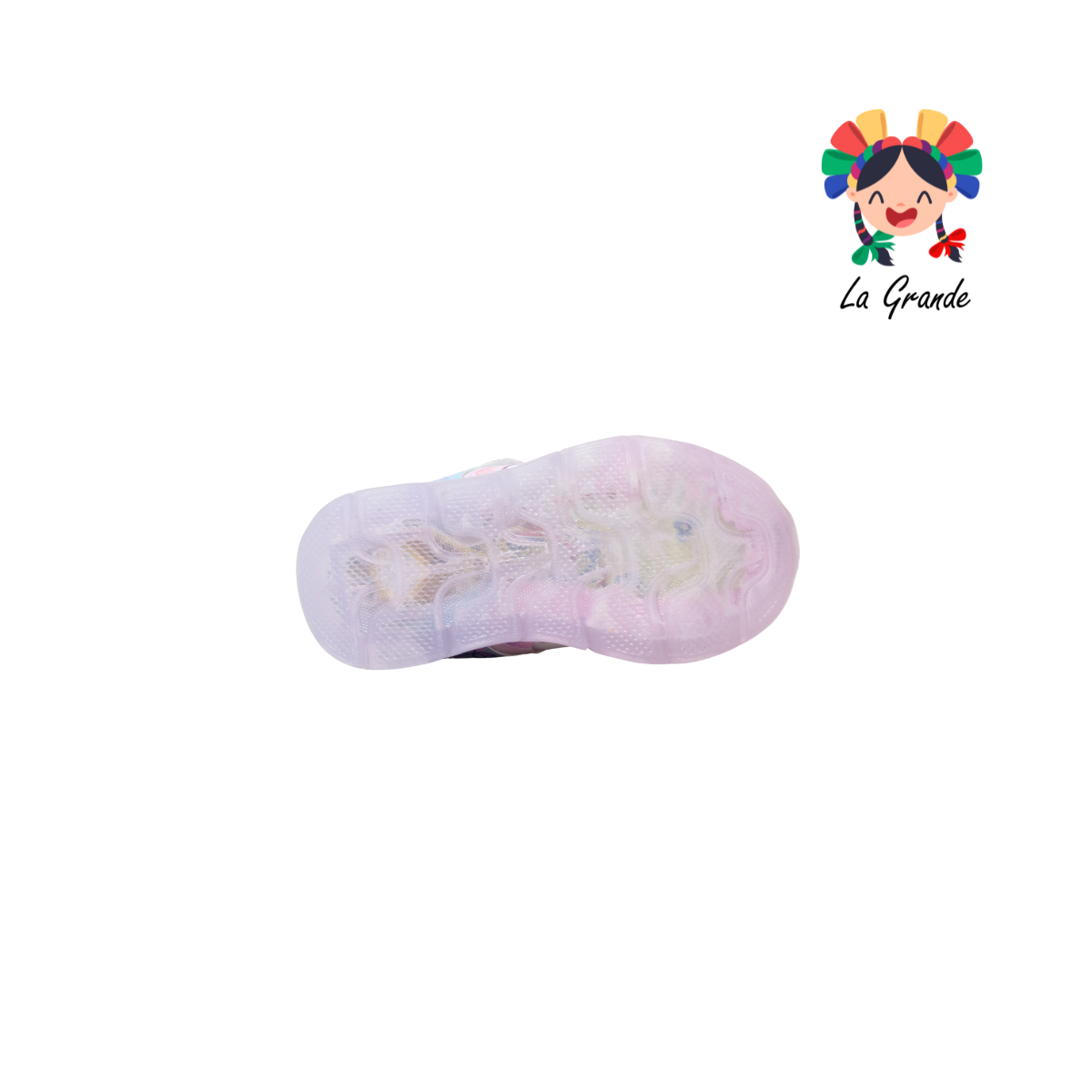 091 UNIC SCAPE Glitter Rosa Sintético Tenis de Luces para Niña