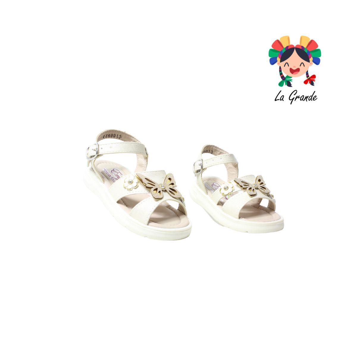 128 EMY LADY Oro Salma Sandalia para Bebé y Niña