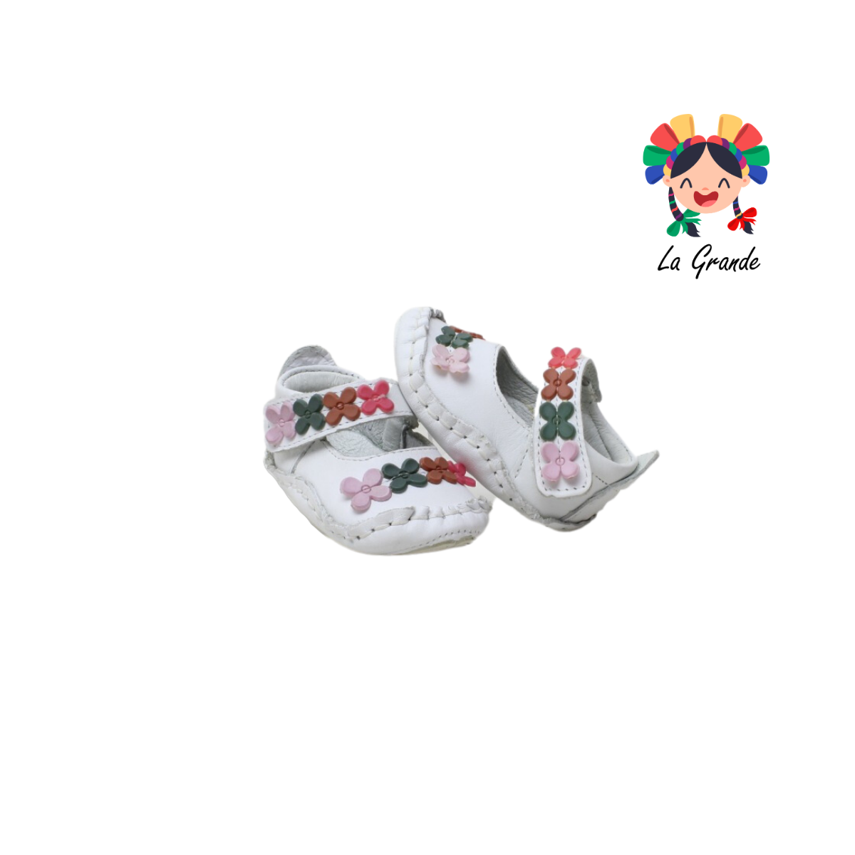 131 ABC Blanco Piel Zapato Casual para Bebé