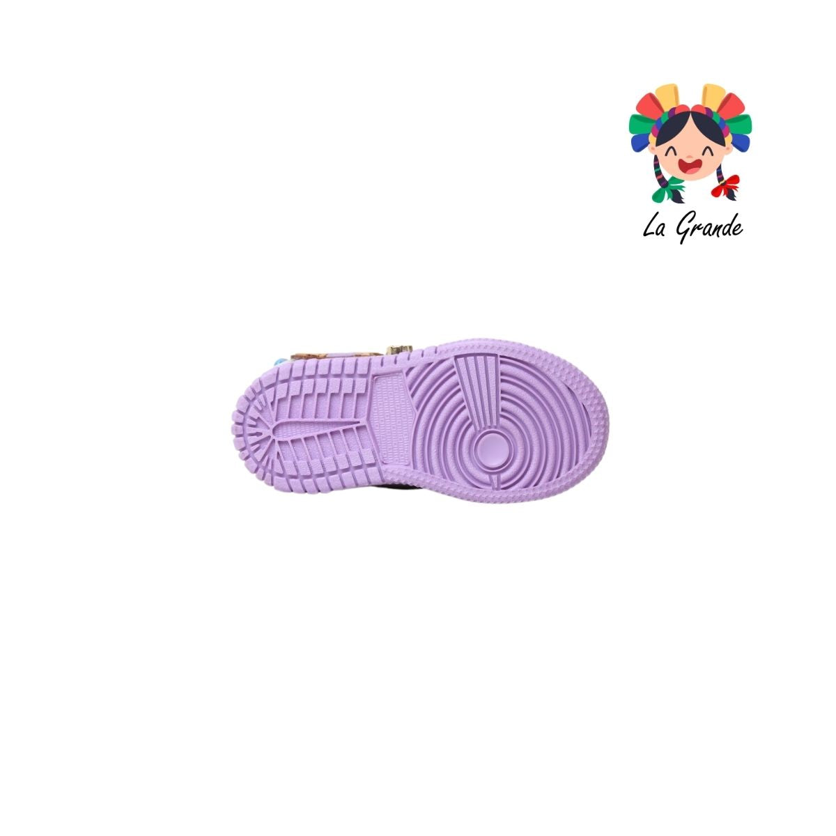 1320 Capiba WINS Blanco Lila Sint Tenis Casual con Luz Led para Niña