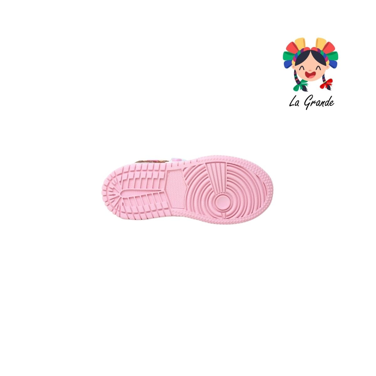 1320 Capiba WINS Blanco Rosa Sint Tenis Casual con Luz Led para Niña