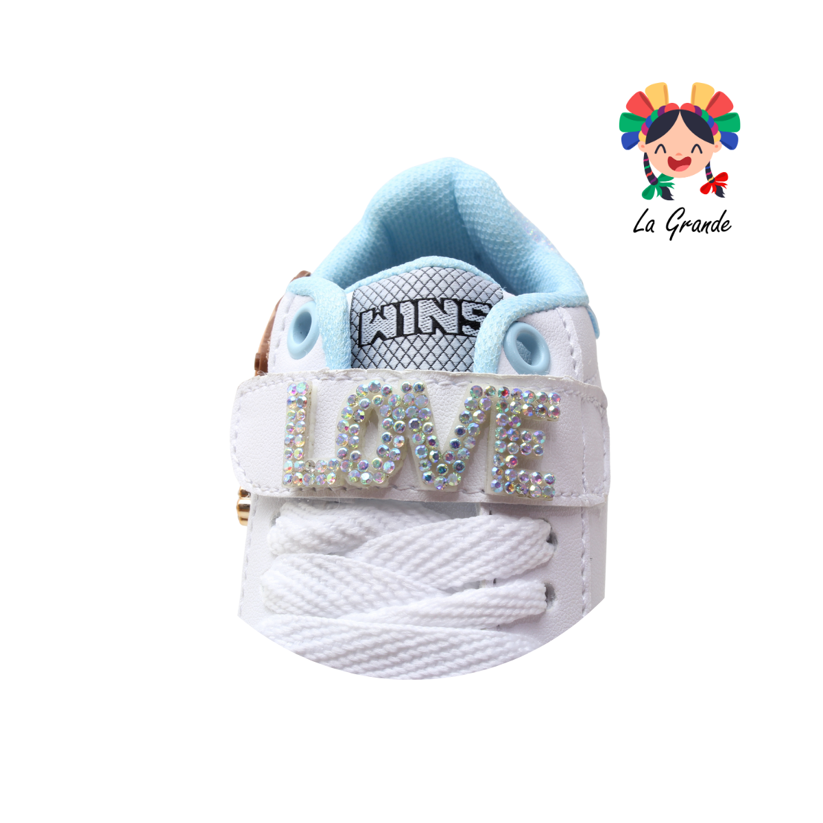 1320 CAPIBA WINS Blanco Cielo Sint Tenis Casual con Luz Led para Bebé