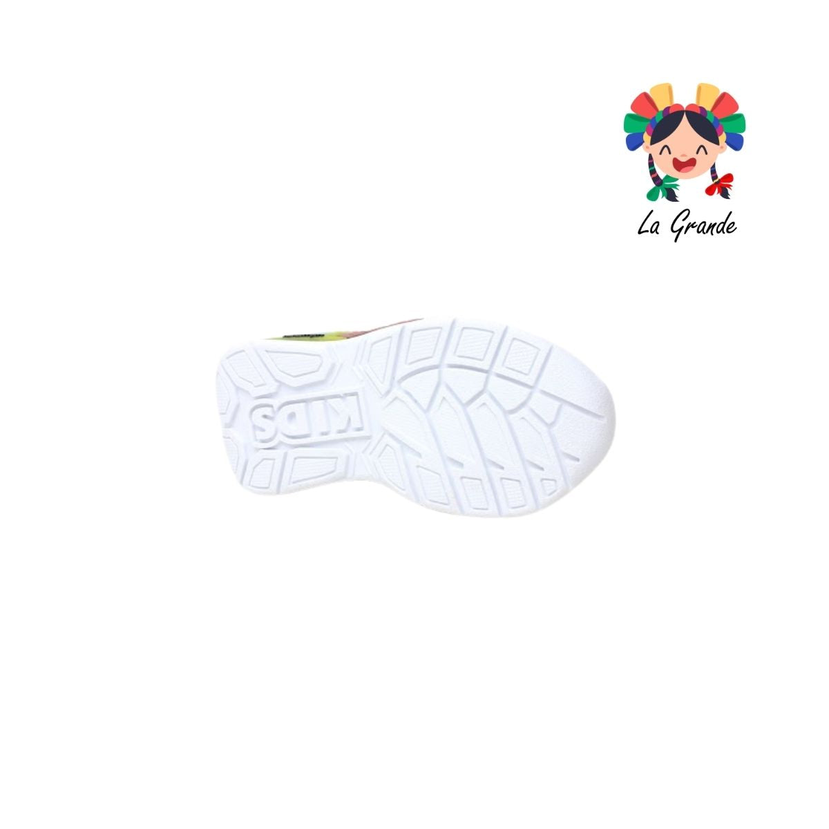 133 ON KIDS Negro Blanco Carro Sint Tenis Choclo con Luces Led para Niño