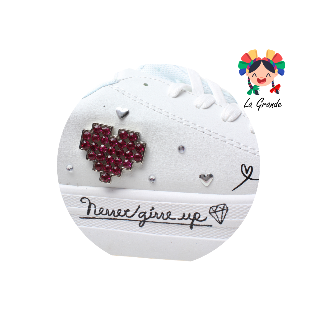 1350 CHAMPS Blanco Fiusha Sint Tenis Casual para Dama