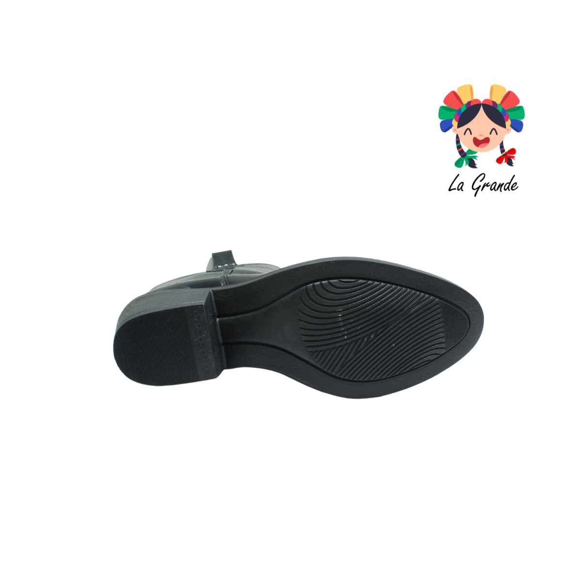 1392 DOMINIQ Negro Charol Bota Vaquera para Dama