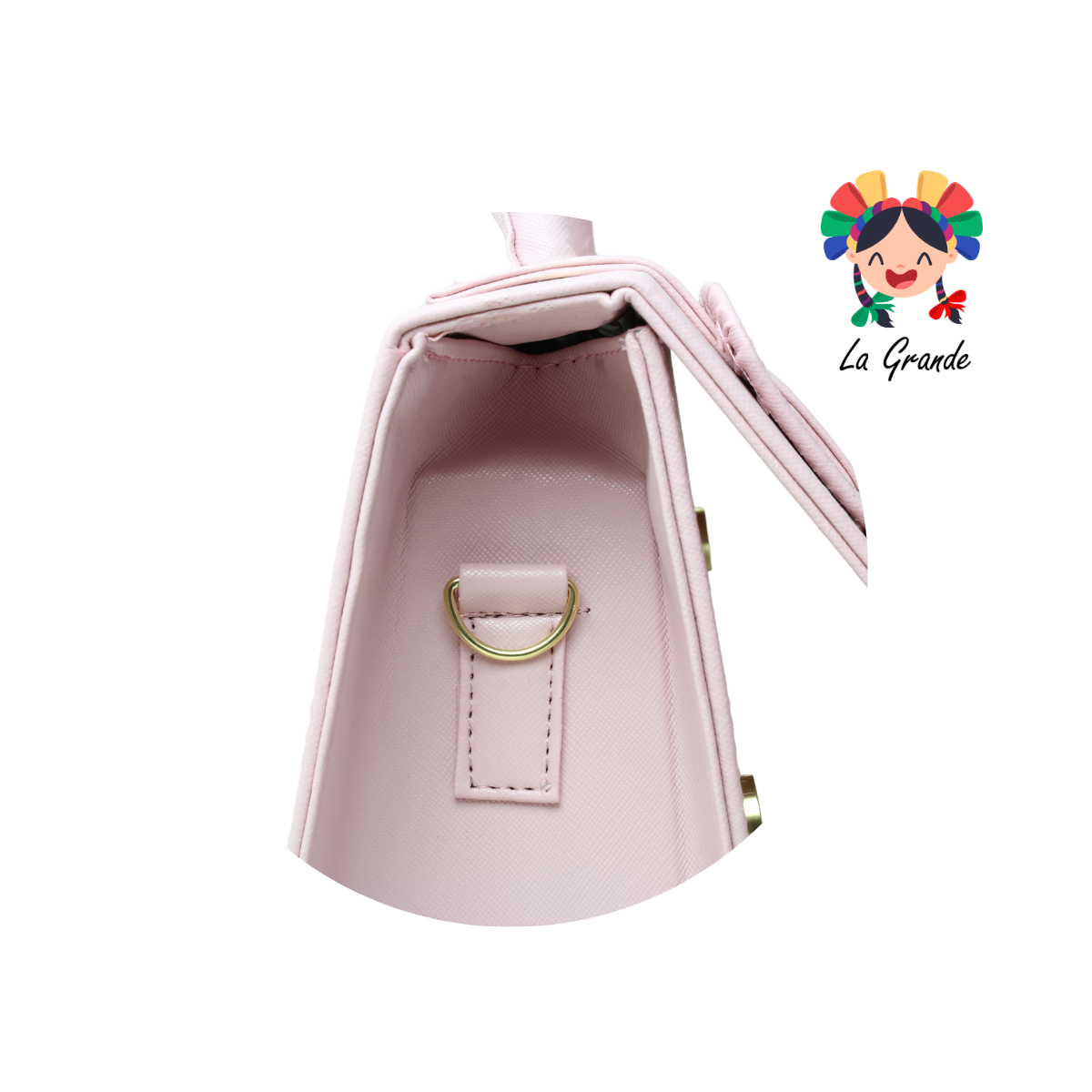 018 Bolsa Rosa Cinturon tipo Cajita para Dama