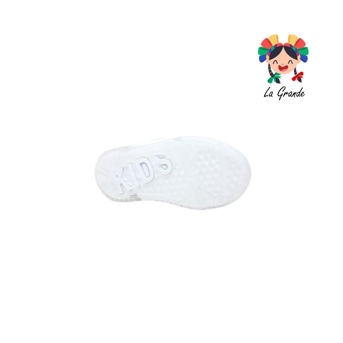 14000 FIRST Blanco Blanco Sintético Tenis Escolar para Niña y Niño
