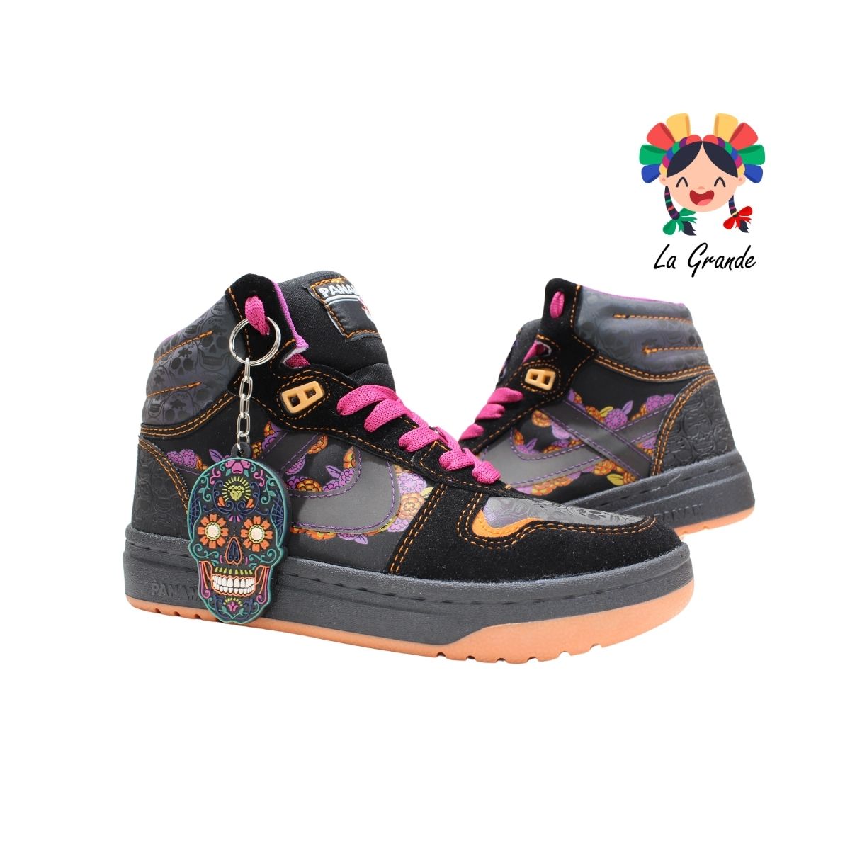 190055 PANAM Ngo Mdo Nja Sint Día De Muertos Tenis Casual para Dama, Joven y Caballero Original