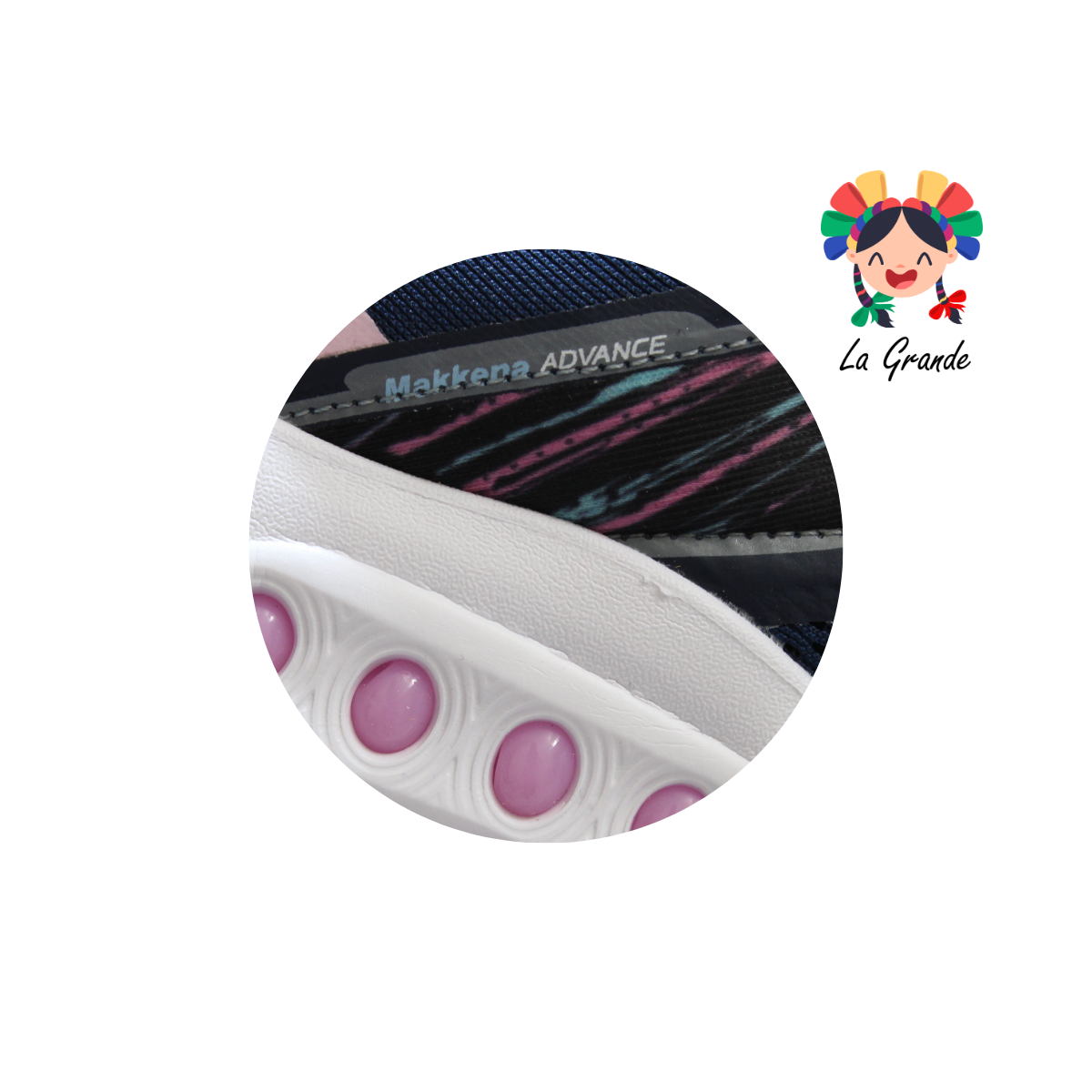 079 MAKKENA Marino Rosa Tenis Deportivo para Dama