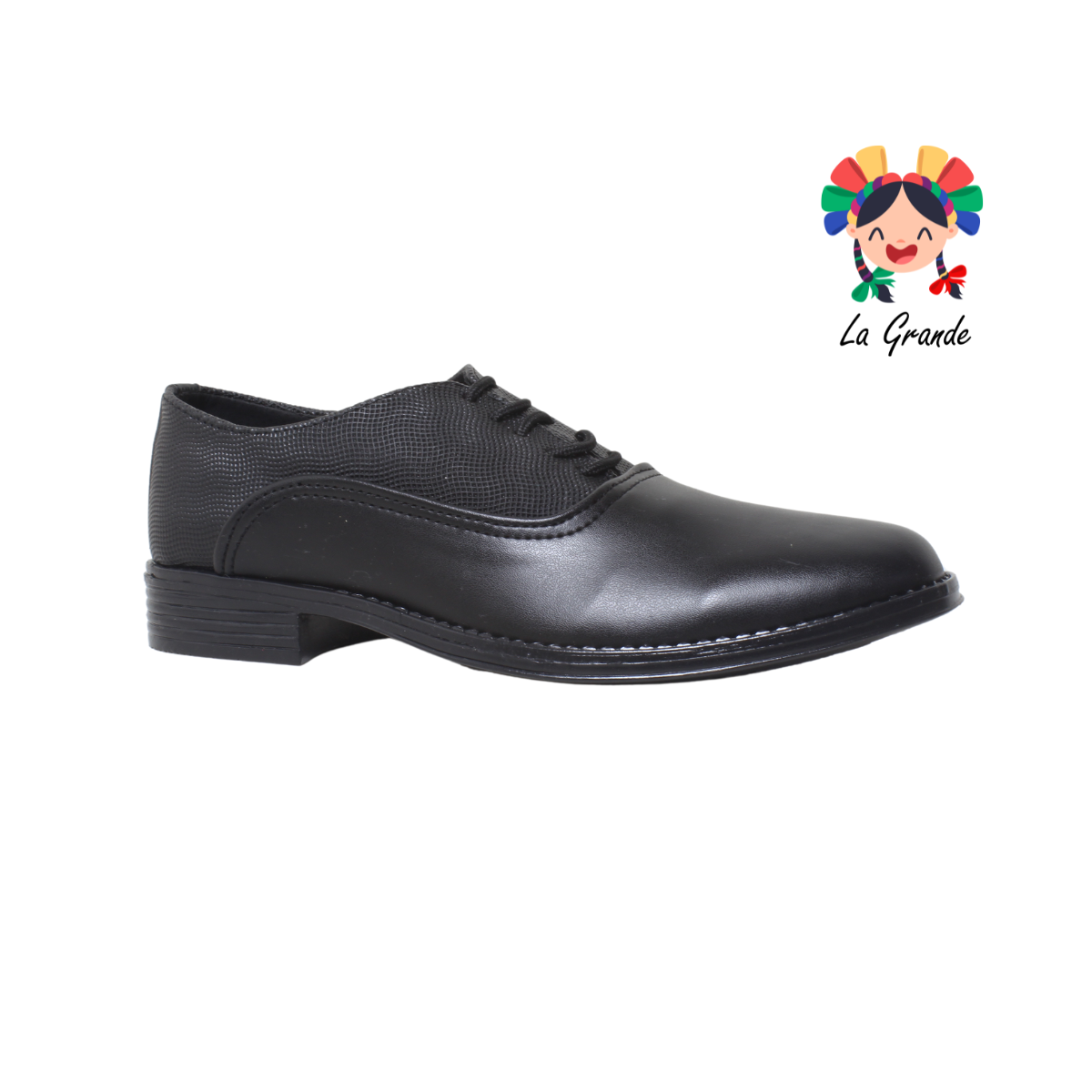 150-C ADRIANO GIANETTI Negro Sint Zapato Casual para Niño y Caballero