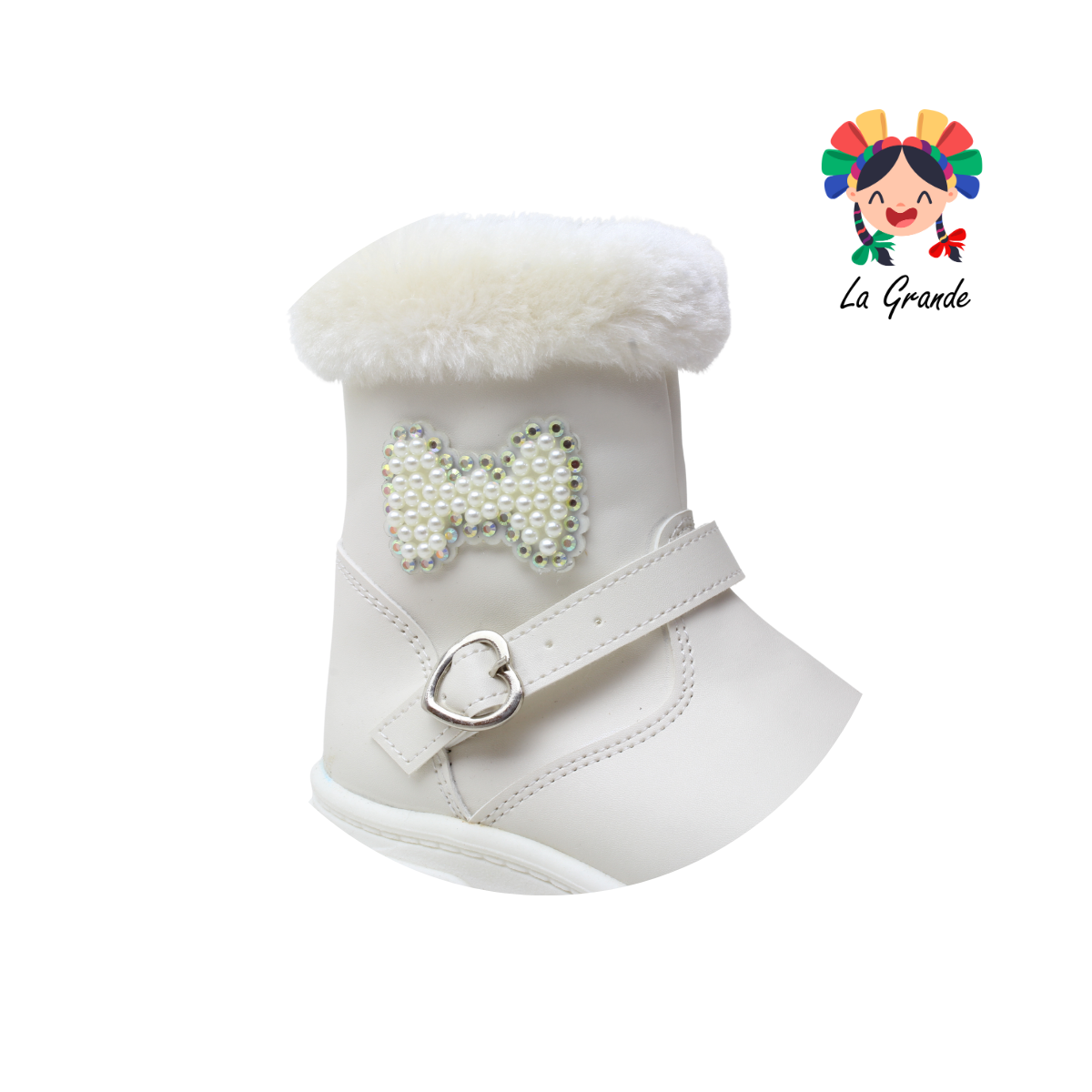 150 ERANDI Latte Napa Bota con Peluche para Niña