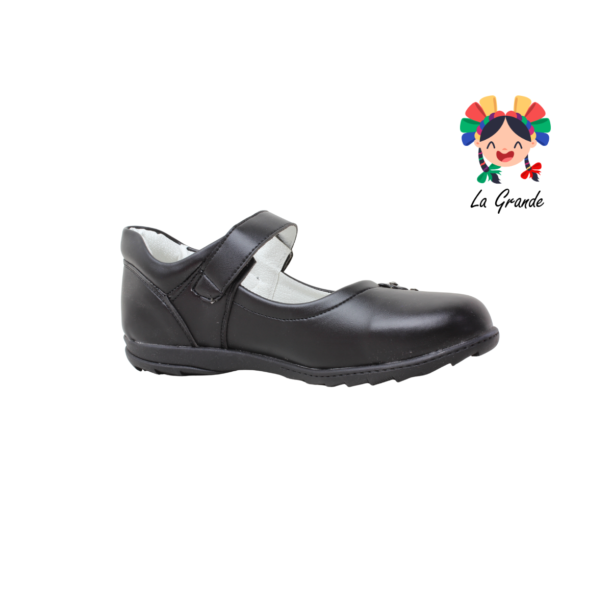 150 GABRIELA Negro Sintético Zapato Escolar con Suela Givsa para Dama