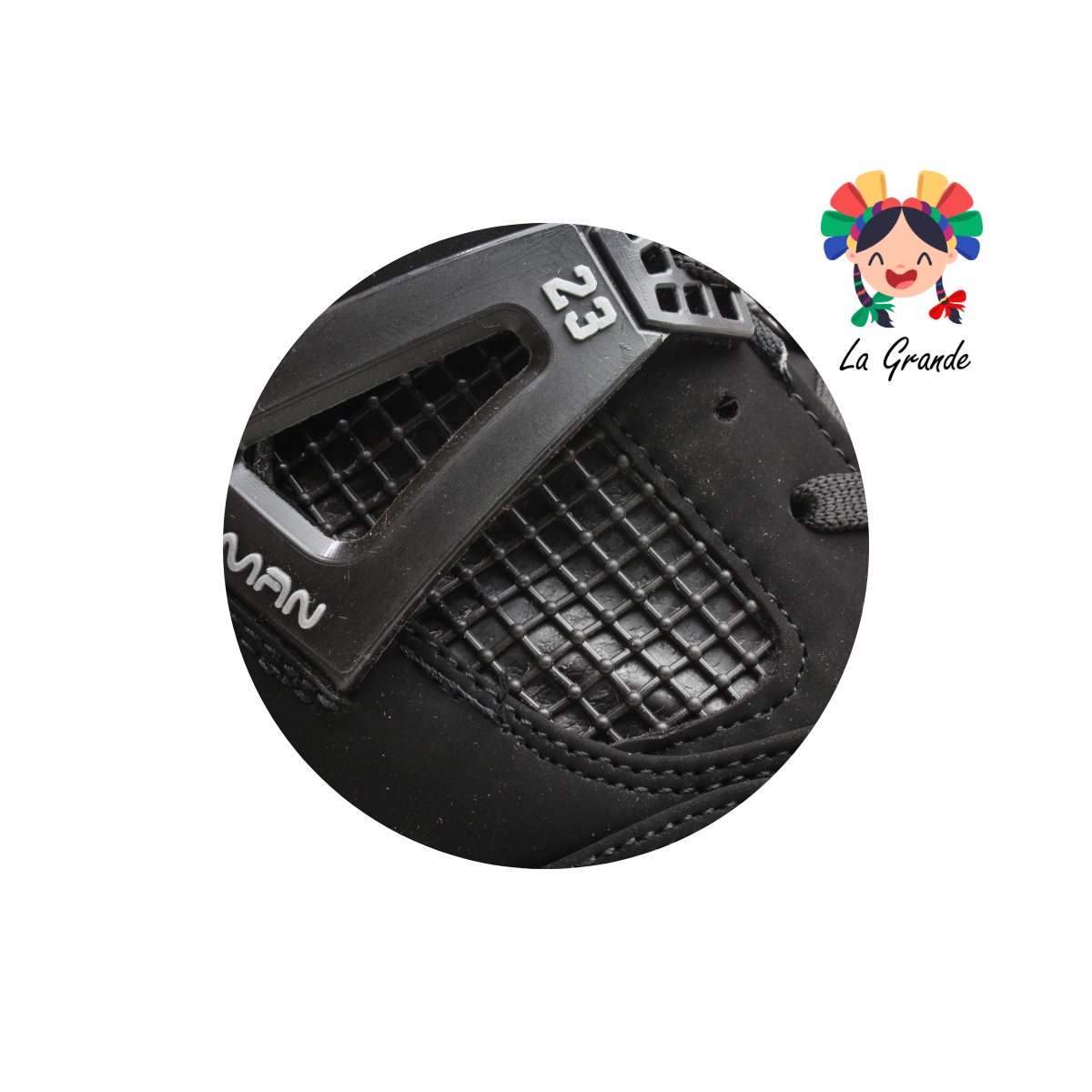 1016 HARMAN Negro Total Tenis Casual para Caballero