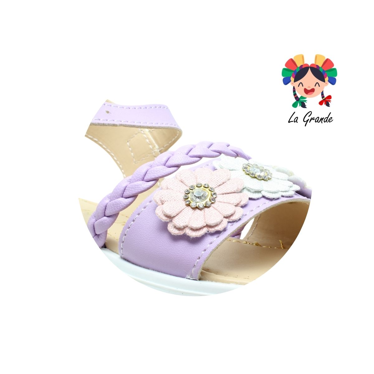 1520 CAMI LOVE Lila Multicolor Cabra Huarache Casual para Bebé