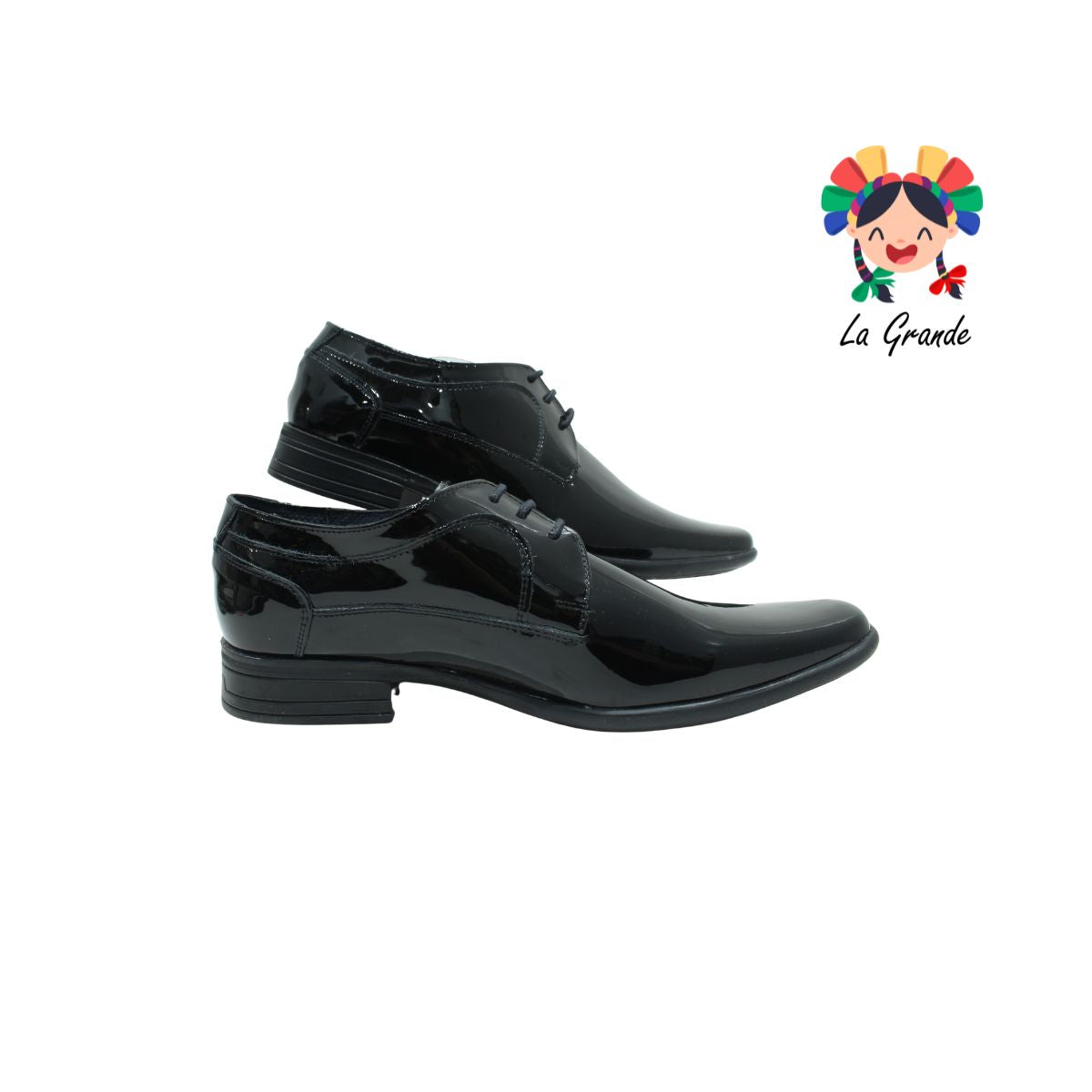 155L PARRANDEROS Negro Charol Zapato para Caballero