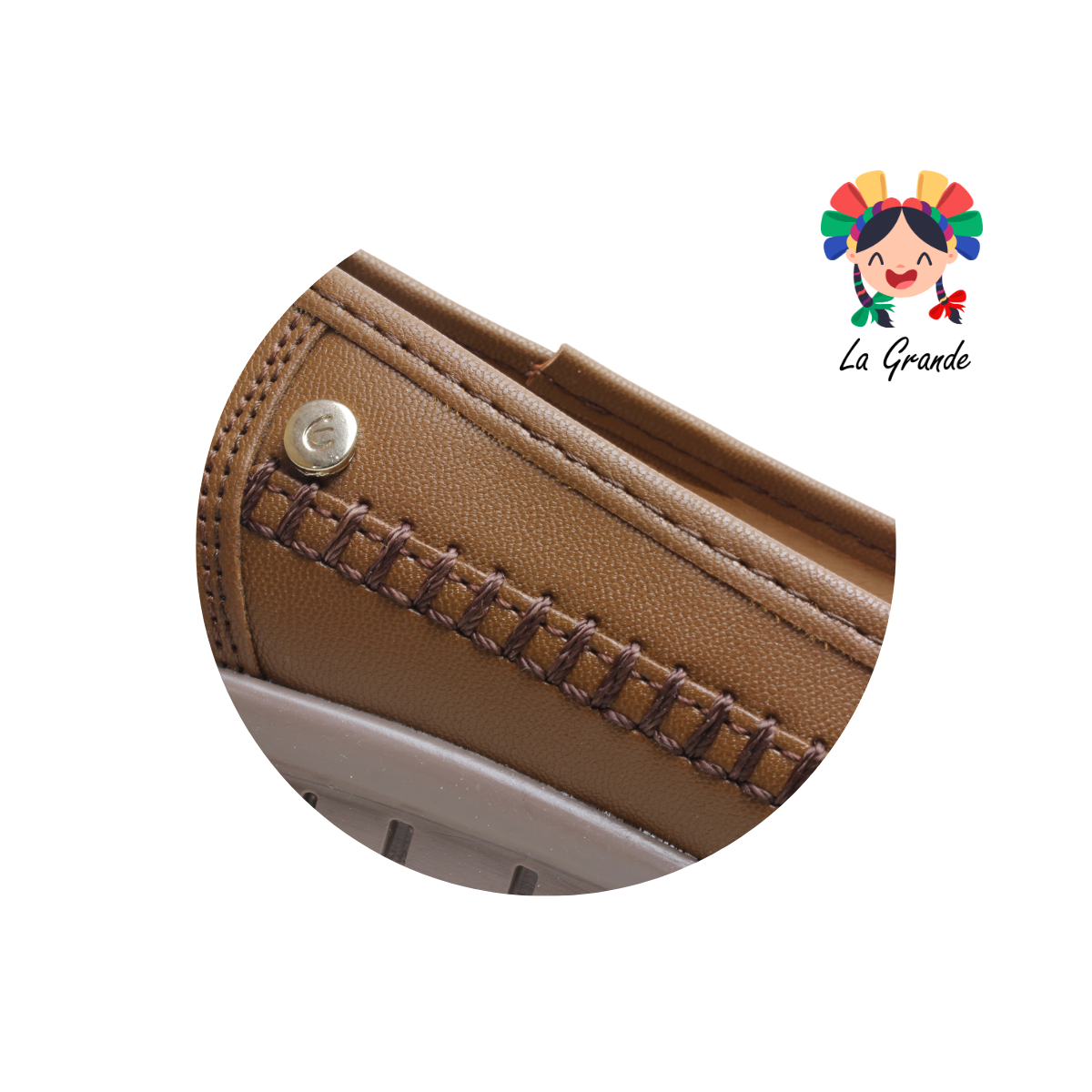 4401 ETNIA Camel Napa Casual para Dama