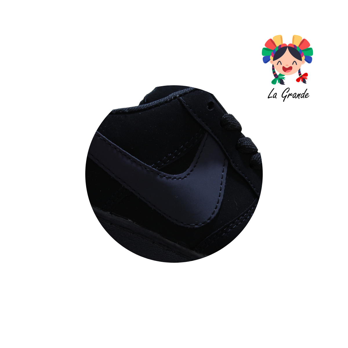 002 LERMI Negro Tornasol Nobuck Tenis Casual Para Dama y Joven