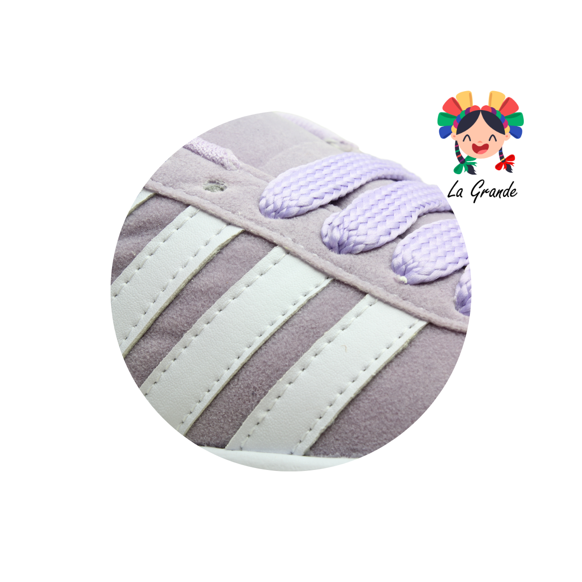 303 GATTUSO Lila Bco Bco Bco Lila Tenis Casual para Dama