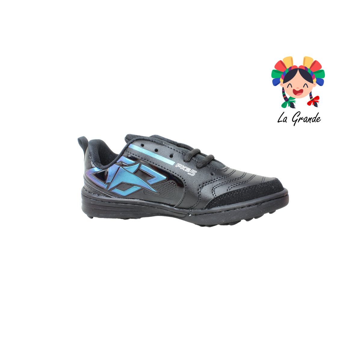 937 FRAKOS Ngo Azul Tornasol Sint Tenis de Fútbol Rápido para Joven, Dama y Caballero