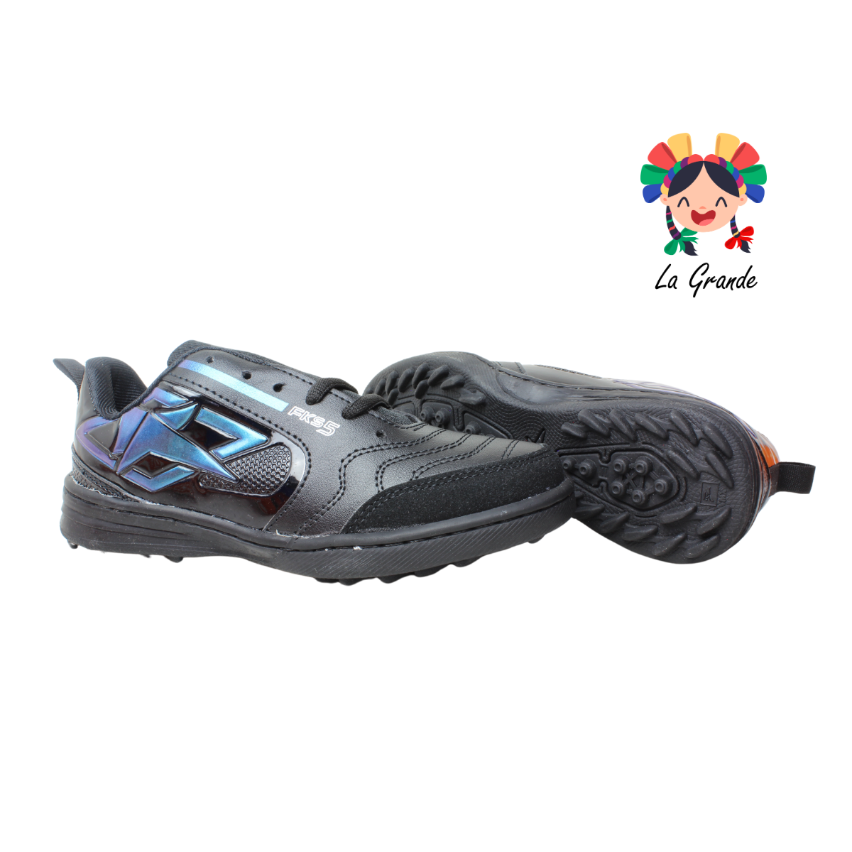 937 FRAKOS Ngo Azul Tornasol Sint Tenis de Fútbol Rápido para Joven, Dama y Caballero