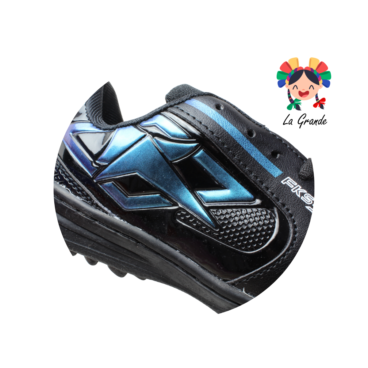 937 FRAKOS Ngo Azul Tornasol Sint Tenis de Fútbol Rápido para Joven, Dama y Caballero