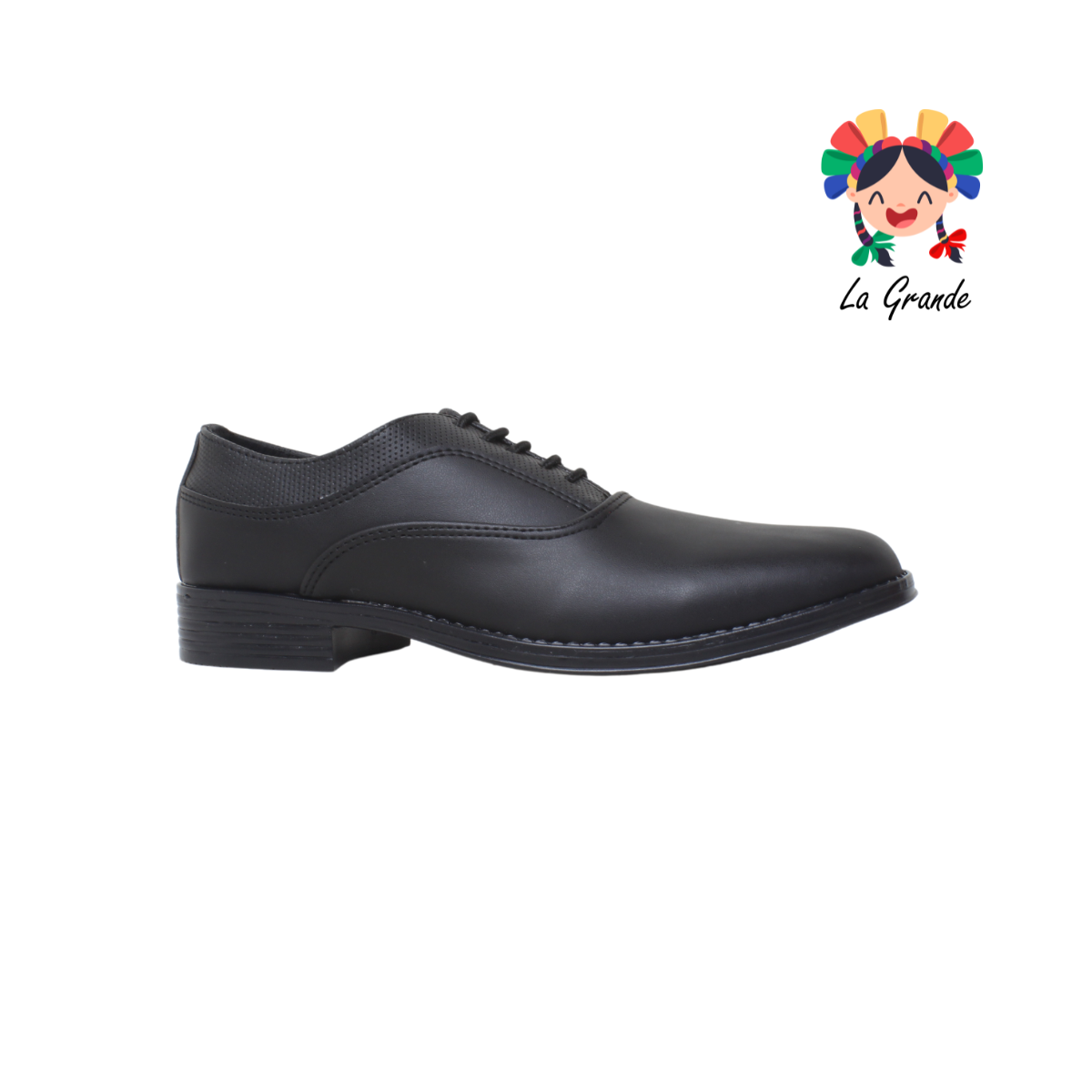 166-C2 ADRIANO GIANETTI Negro Sint Zapato Casual Escolar para Caballero