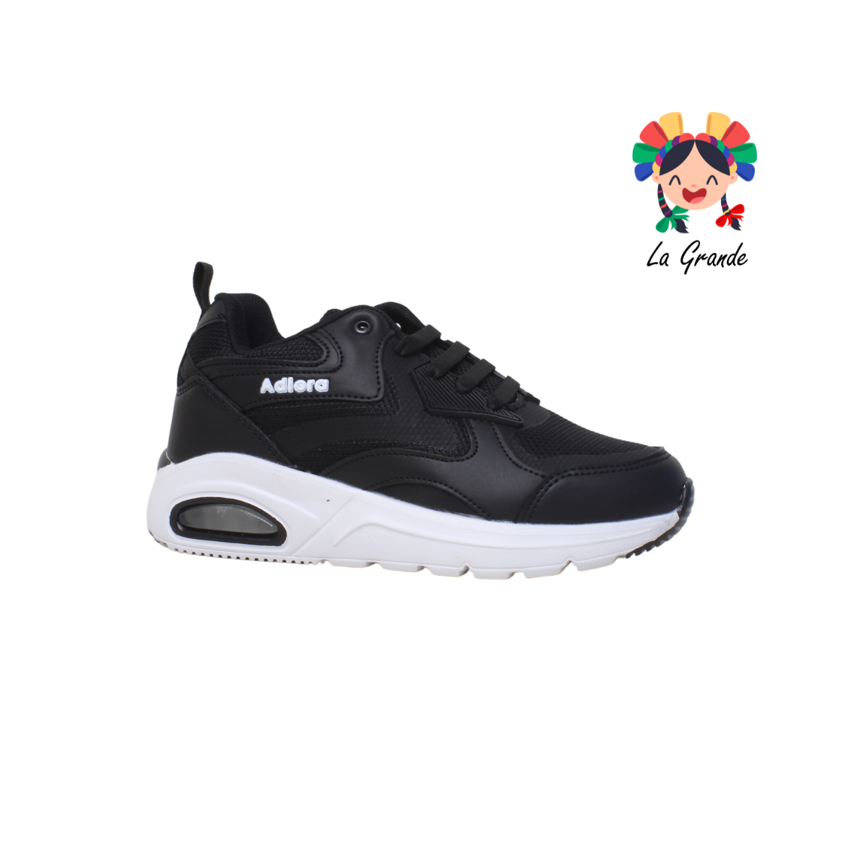 1740 ADIORA Negro Blanco Tenis Deportivo para Dama y Joven