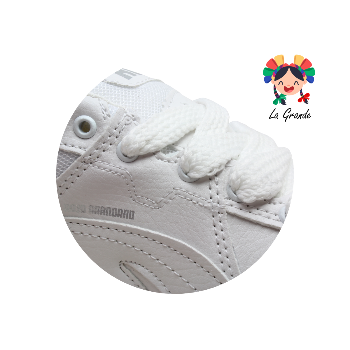 927 ROJO ARANDANO Blanco Blanco Tenis Escolar para Dama y Joven