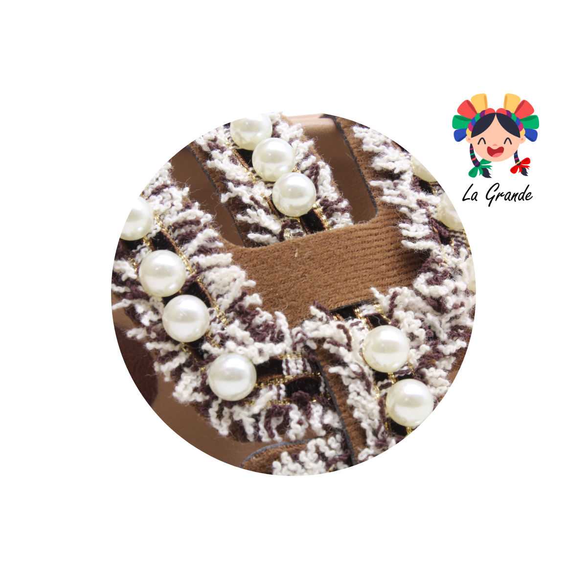 1852 WILDCAT Café Chinela Napa Sandalia Casual para Dama