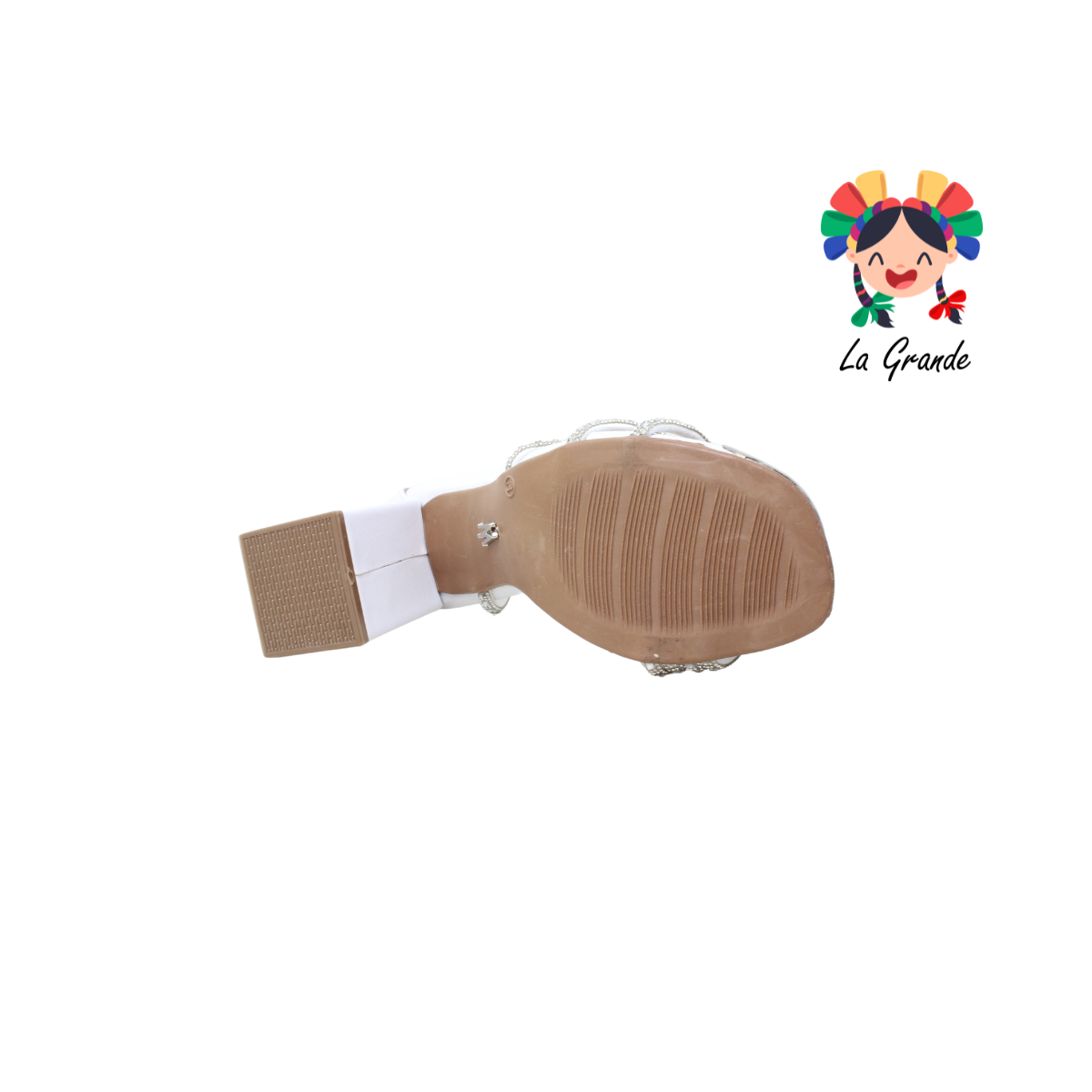 6001 WILDCAT Blanco Cabra Zapatilla con Brillos para Dama