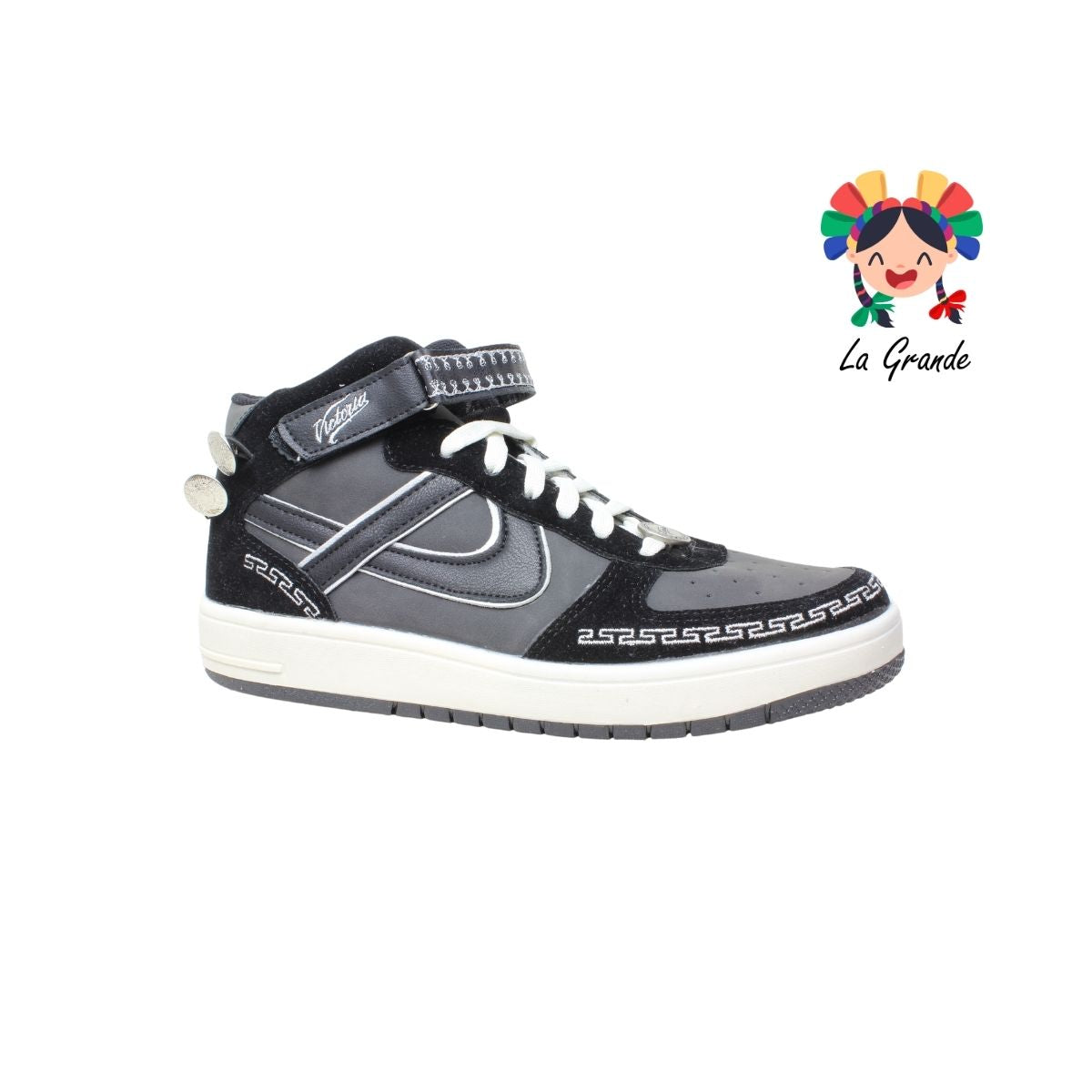 190085 PANAM Negro Victoria Tenis Casual para Dama y Joven Nacional Original